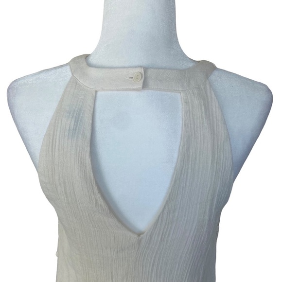 J Gee Dress M Ivory Rayon Blend Lined Sleeveless A Line Dress Lace‎ Feminine - Picture 7 of 16